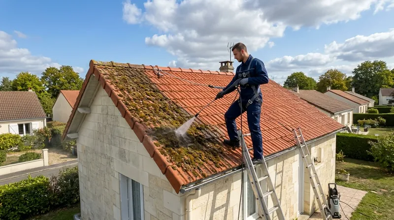 Nettoyage & Démoussage de Toiture Tours